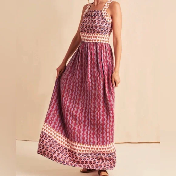 Faherty Women's Gracie Maxi Dress in Bali Bloom - Picture 2 of 16